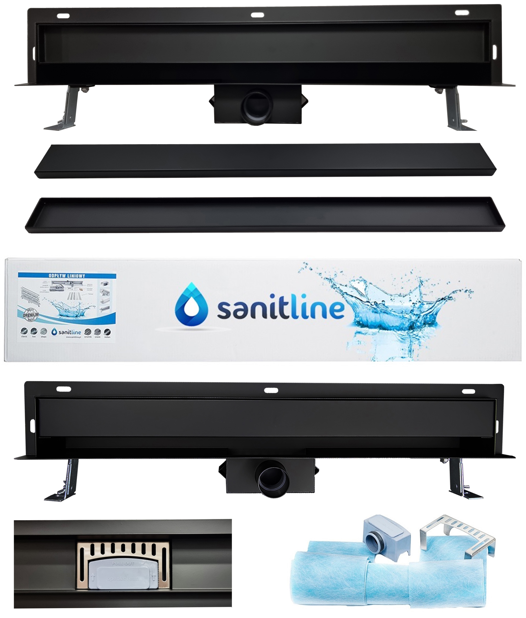Lineárny odtok Sanitline 70 cm
